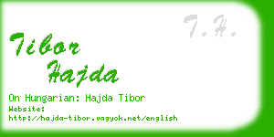 tibor hajda business card